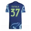 Ajax Josip Sutalo #37 Borta Kläder 2025-26 Kortärmad